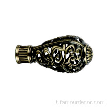 Asta di tenda hardware intagliato classico